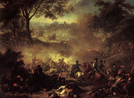 Ж.М.Наттье. Сражение при Лесной. 1717 год