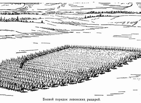 Боевой порядок Ливонского войска