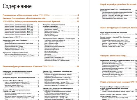 Оглавление "Атласа Революционных и Наполеоновских войн 1792–1815"
