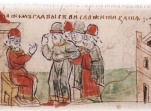 Выражение преданности Святополку Владимировичу вышегородцами во главе с Путшей.