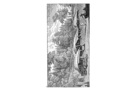 Американское селение на берегу озера.