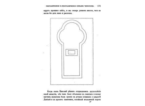 План церкви в Цетинском монастыре.