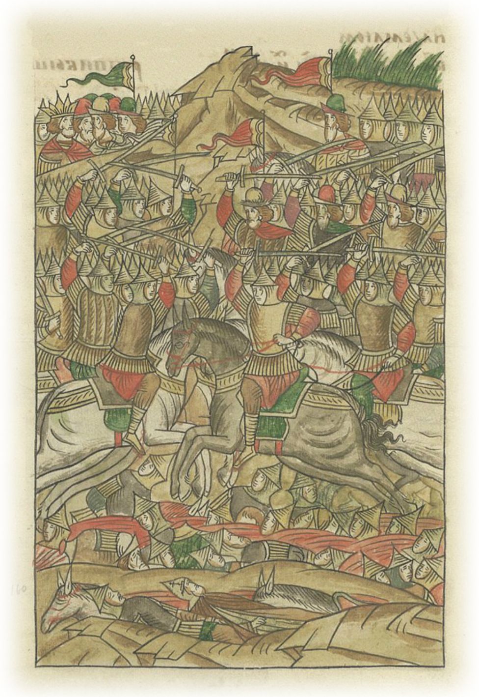 Жестокая битва русских с татарами на Куликовом поле.