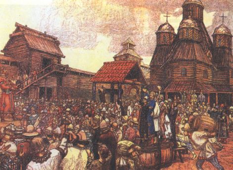 Псковское вече. В.Васнецов.