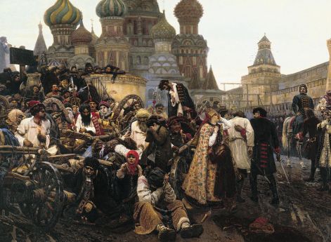 Утро стрелецкой казни. В. И. Суриков. 1881 год. Третьяковская галерея, Москва