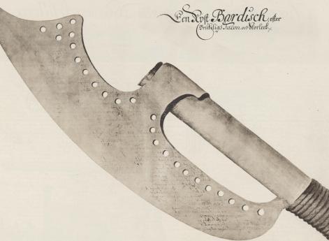 Обычный русский бердыш в натуральную величину