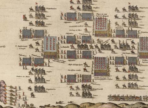 Боевой порядок испанской армии в Битве у Ньивпорта