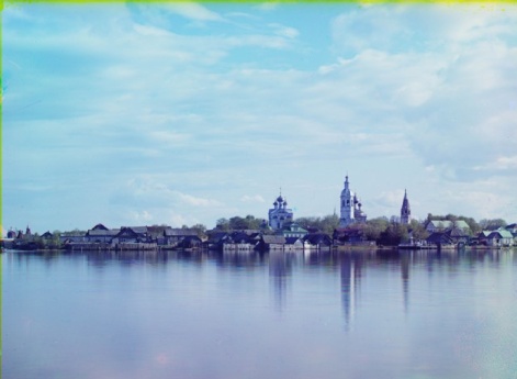 Осташков. [1910]. Общий вид Житного монастыря с Вороньего острова.