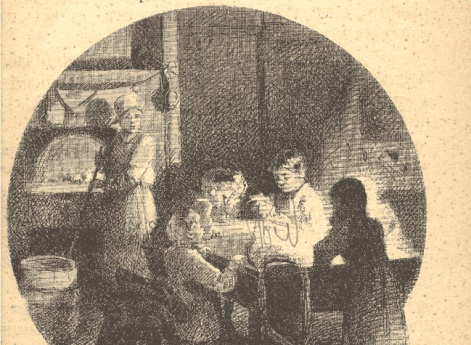 Миша высыпал на ладонь пять грошиков и одну копейку… Иллюстрация в книге