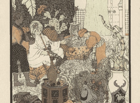 Альмансор и ученый востоковед. Иллюстрация в книге