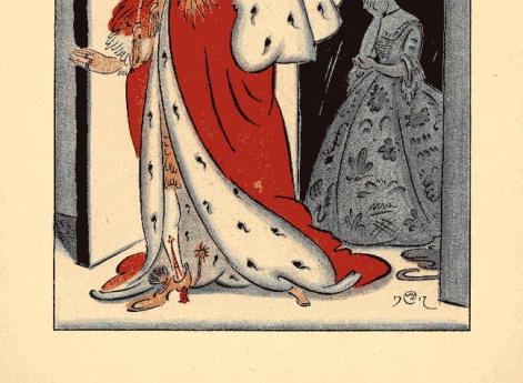 «Вон!» – закричал рассерженный император и выгнал из своего государства и принцессу, и свинопаса. Иллюстрация в книге