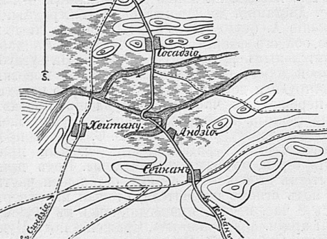 Район города Асана - место высадки китайских войск в июне 1894 года