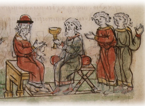 Совет Владимира Святославича с боярами и дружиной о месте и времени принятия христианства Русью.