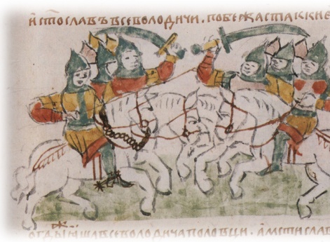 Уход дружины Мстислава Изяславича Переяславского от Ростислава Мстиславича Киевского из-под Чернигова; сражение полков Ростислава с войсками Изяслава Давыдовича Черниговского и Глеба Юрьевича.