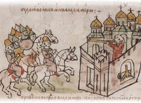 Возвращение Всеволода Юрьевича во Владимир после похода на Глеба Ростиславича Рязанского.