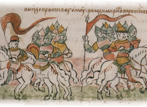 Поход Юрия Владимировича Долгорукого (Ростовского) в южнорусские земли; выход Изяслава Мстиславича Киевского навстречу войскам Владимира Володарсвича Галицкого, двинувшего полки на Киевпо получении известия о походеЮрия. 