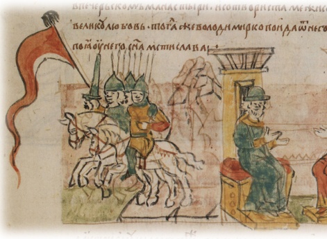 Переговоры в Киево-Печерском монастыре и заключение союза между Юрием Владимировичем Долгоруким (Киевским) и Владимиром Володарсвичсм Галицким; отъезд Владимира Володаревича в свои земли.