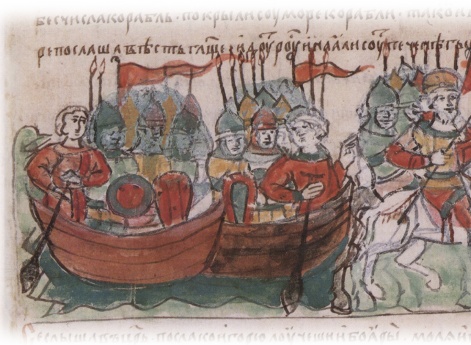 Поход Игоря с воинами союзных Руси народов на греков.