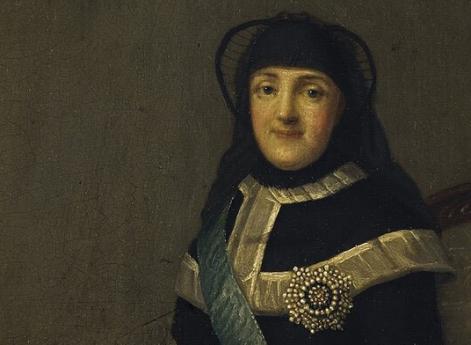 Портрет Екатерины II в трауре по императрице Елизавете Петровне