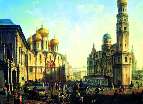 Соборная площадь в Московском Кремле