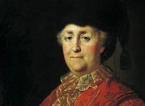 Портрет императрицы Екатерины II в дорожном костюме