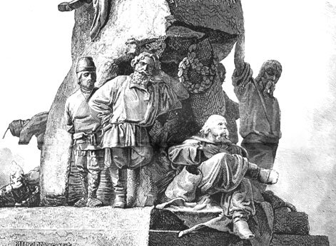 Модель памятника Богдану Хмельницкому, исполненного М.О. Микешиным