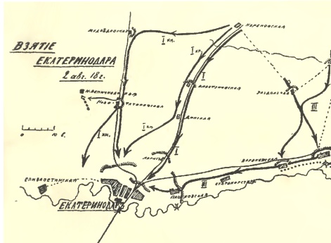 Взятие Екатеринодара 2 августа 1918 года