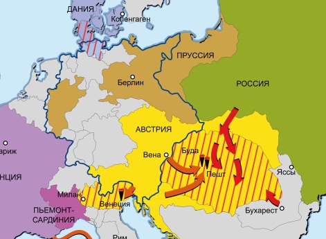 Весна народов, революционный кризис 1848–1849 гг. Январь – август 1849 г.