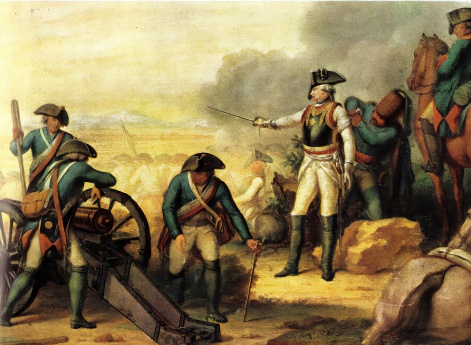 Генерал фон Зейдлиц в битве при Росбахе