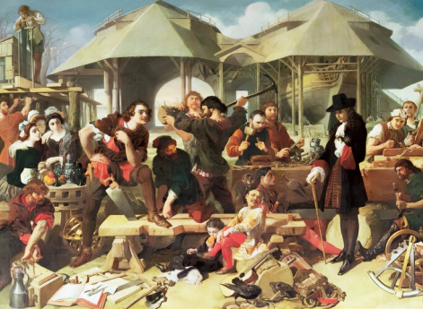 Пётр I в Дептфорде в 1698 г.