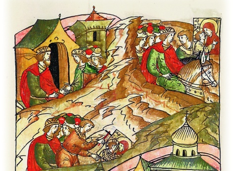 Андрей Боголюбский не известив отца, тайно идет из Киева, взяв с собой икону пречистой Богородицы, и, украсив, ставит ее в своей церкви во Владимире.