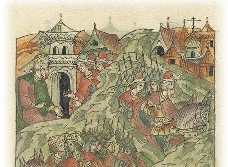 Князь Константин, заключив мир с новгородцами, возвращается с братьями из Твери к своему отцу Всеволоду Юрьевичу во Владимир, а новгородцы уходят восвояси.