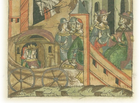 Великий князь Иван Михайлович Тверской посылает в Кашин своего наместника и приводит в Тверь княгиню плененного брата, князя Василия Михайловича Кашинского.