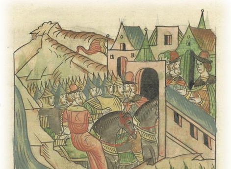 Застава великого князя Ивана Васильевича и князь Федор Хрипун с москвичами идут из Нижнего Новгорода на Волгу и бьют многих знатных татар казанских царского двора. Тогда убивают Колупа, а князя Хозюмбердея, захватив, приводят к великому князю в Москву.