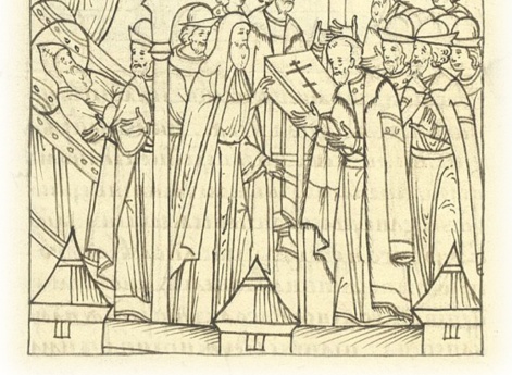 Бояр, боярских детей, княжат и дворян приводят к крестному целованию в том, чтобы служить великому князю Ивану Васильевичу и его матери, великой княгине Елене.