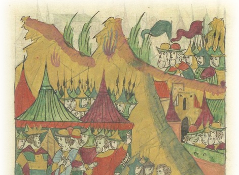 Городской человек из Пронска, попавший в руки сторожам царя Саип-Гирея, сообщает, что в городе радость по поводу приближения воевод великого князя с войском.