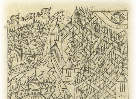 Царь Иван Васильевич молится перед боем.