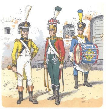 Франция. Музыканты линейной пехоты