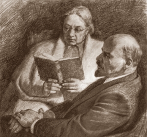 Ленин читает работы русских махистов